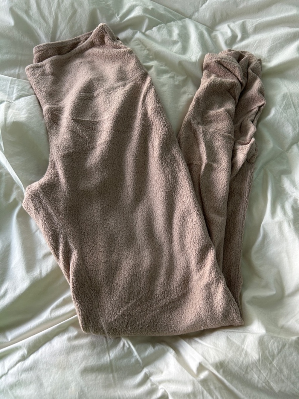 Cozy Fleece Leggings in Mauve - Plush Women's Leggings